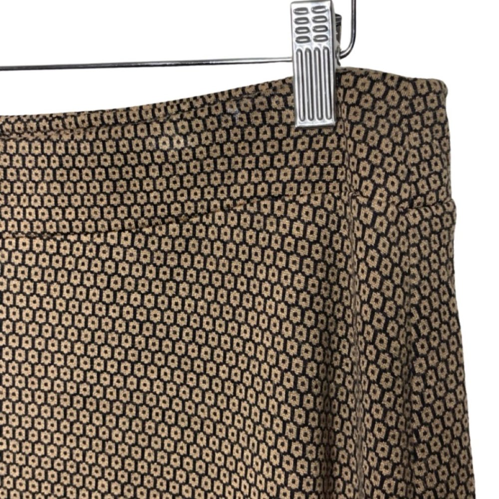 J. JILL | Brown and Black Ponte Flirty Mini Skirt | Size S - Picture 2 of 9